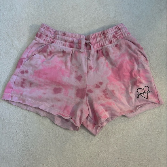 Tie-dye justice pink summer shorts - Picture 1 of 2